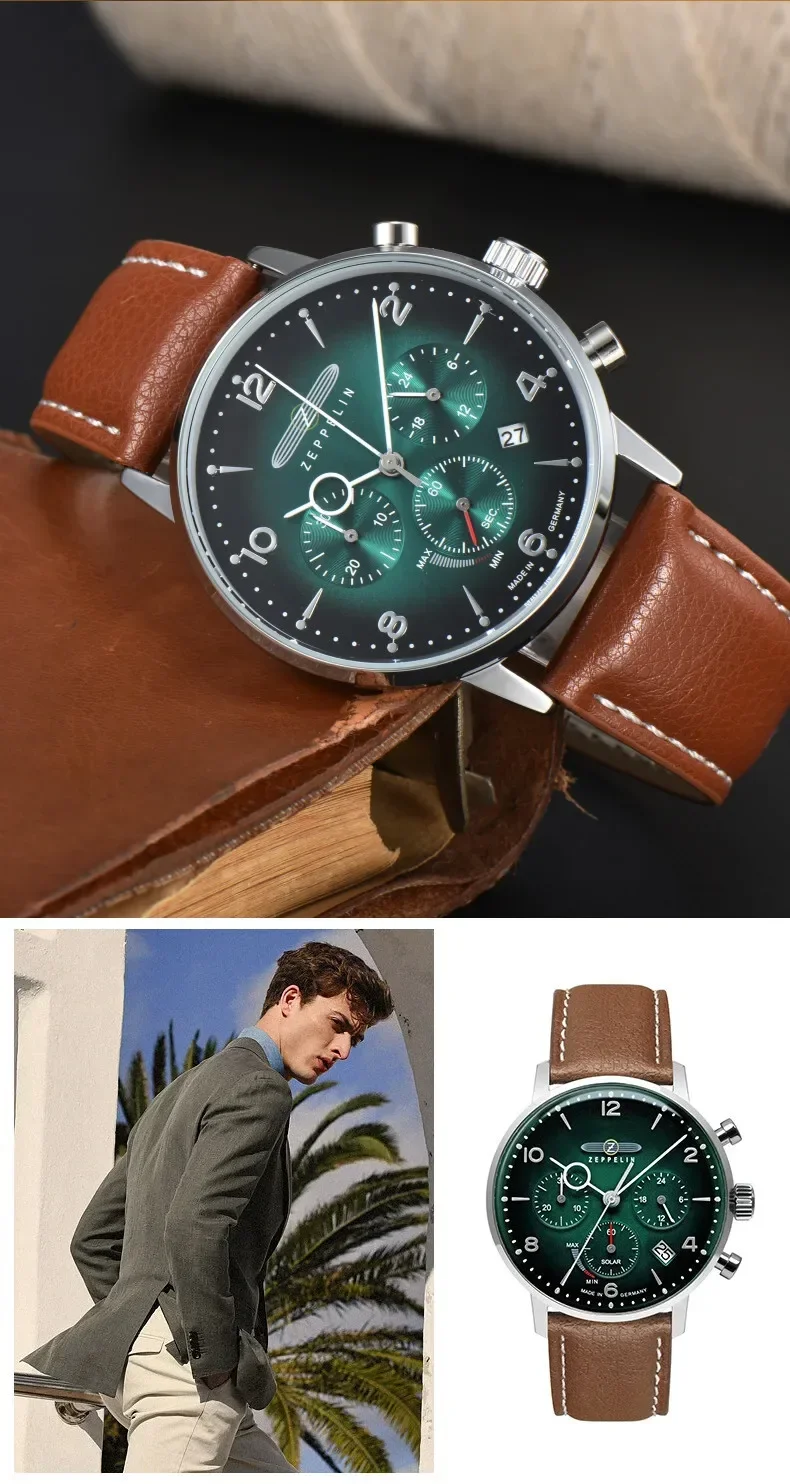 Smartwatch Trending Watches For Men - Çok Fonksiyonlu Zeppelin Erkek Otomatik Kronograf
