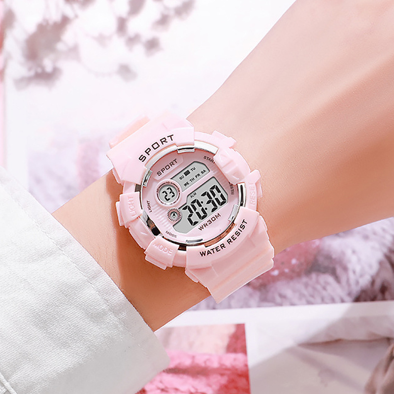 Smartwatch Digital Watches For Kid Boy With Alarm - Moda Çocuklar Saatler Aydınlık Su Geçirmez