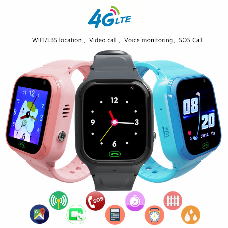 Smartwatch Digital Watches For Kid Boy With Alarm - 4G çocuklar akıllı telefon izle görüntülü
