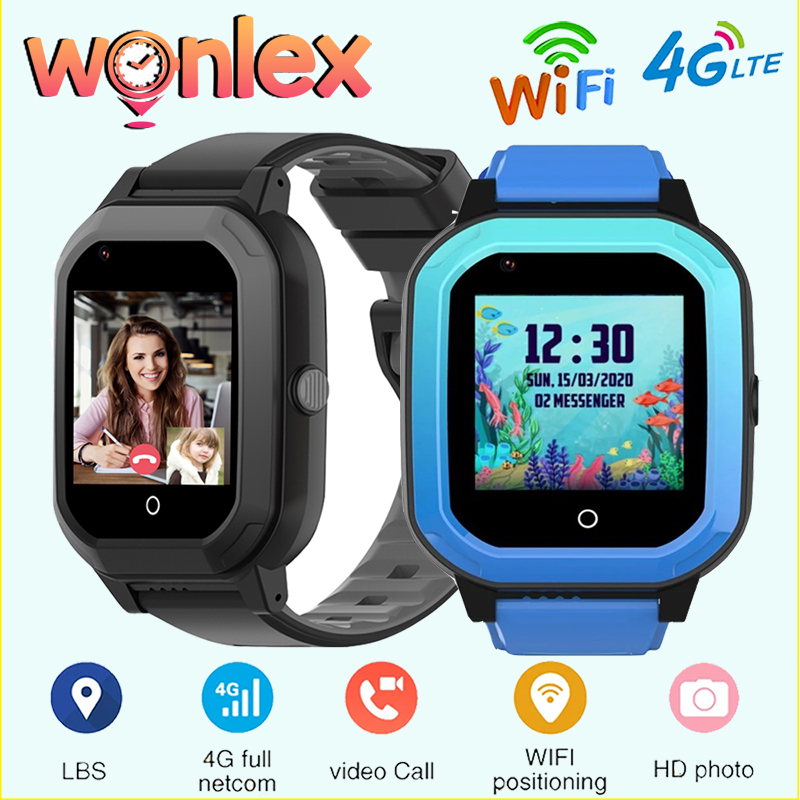 Smartwatch Watches For Kids With Gps - Wonlex 4G akıllı saat Çocuklar Görüntülü