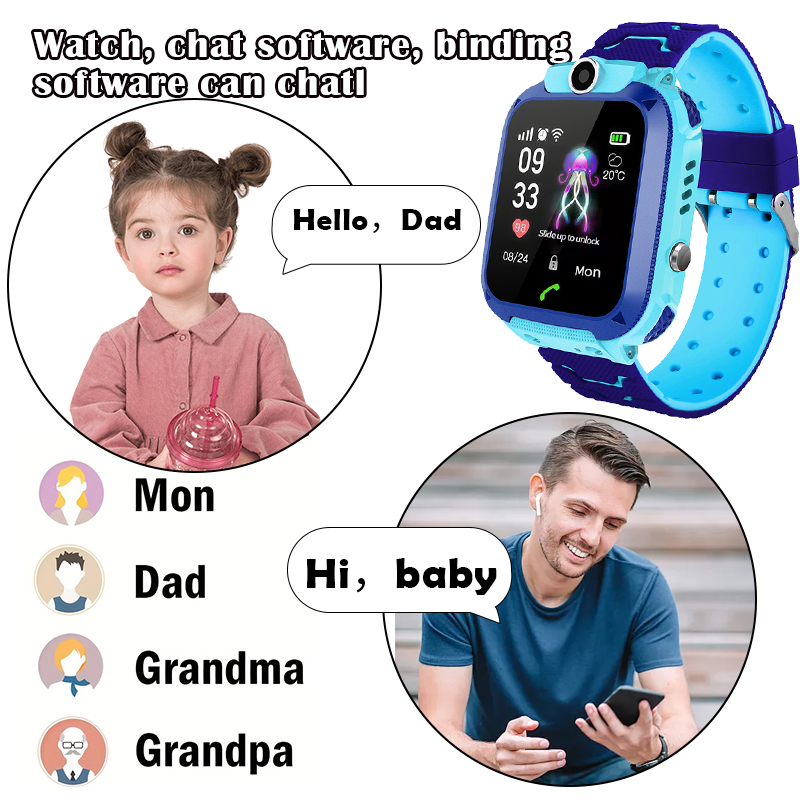 Q12B Çocuk Akıllı Saati, SOS Ç - Smartwatch Watches For Kid Boy With Gps incelemesi ve fiyatı