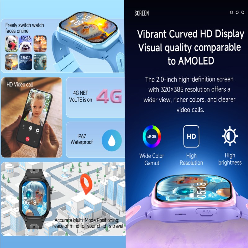 Akıllı Çocuk Saati 4G GPS WIFI - Smartwatch Watches For Kid Boy With Gps incelemesi ve fiyatı