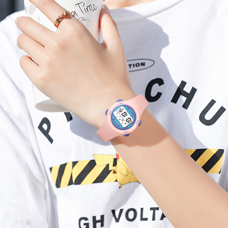 Çocuk elektronik saat kız pemb - Smartwatch Digital Watches For Kid Boy With Alarm incelemesi ve fiyatı