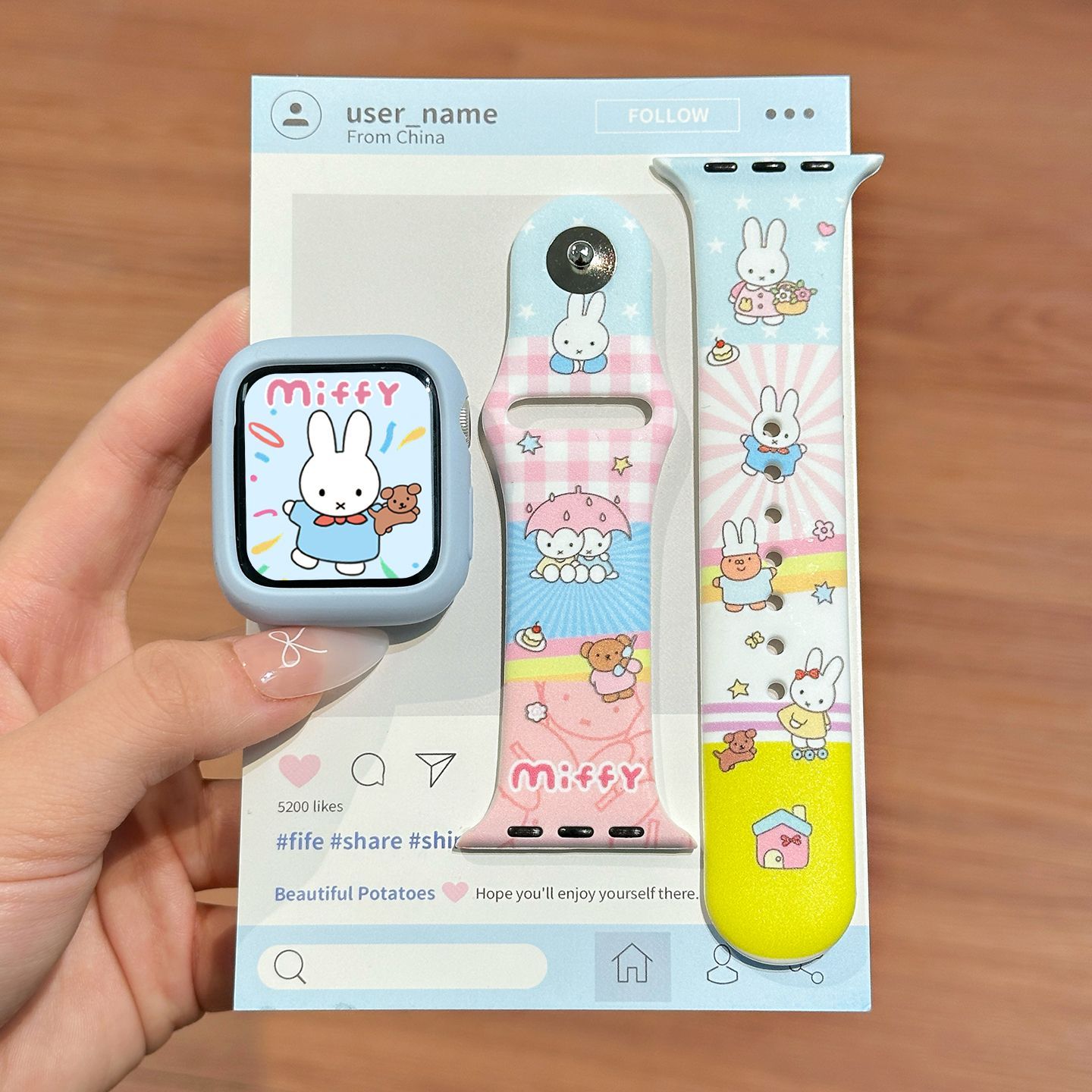 Dopamin Rengi Miffy Silikon sa - Apple Watch Band incelemesi ve fiyatı
