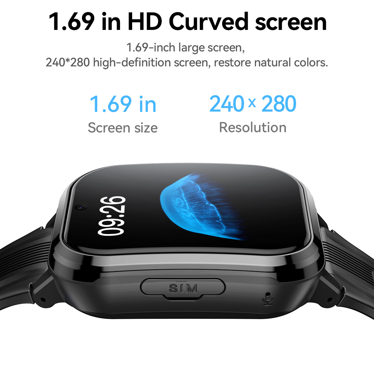 HOCO Y108 1.69 inç HD LCD Kavi - Smartwatch Watches For Kids With Gps incelemesi ve fiyatı